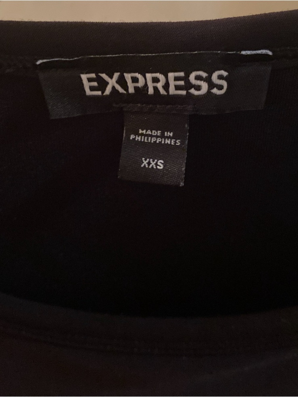 Express Black Ruched Dress - Picture 2 of 7